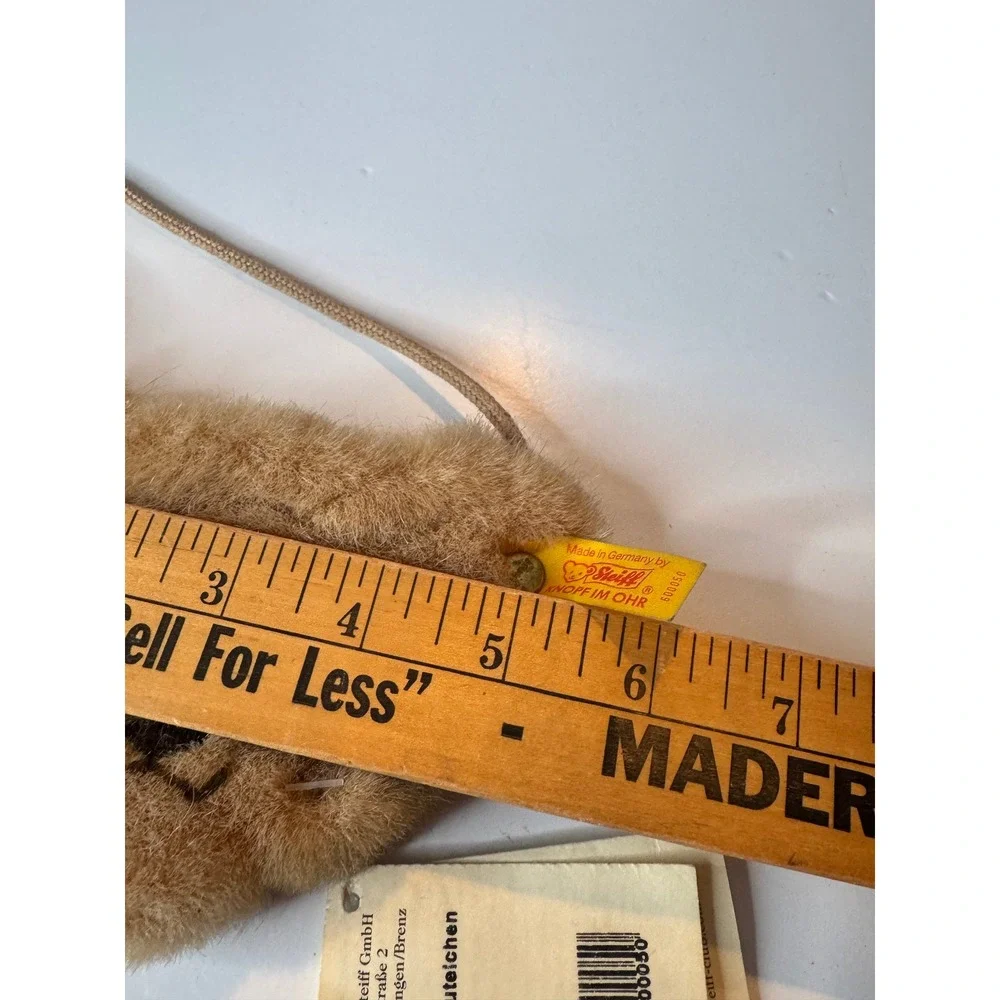 Rare New Steiff Teddy Bear Purse Y2K Button In Ear New With‎ Tags Germany